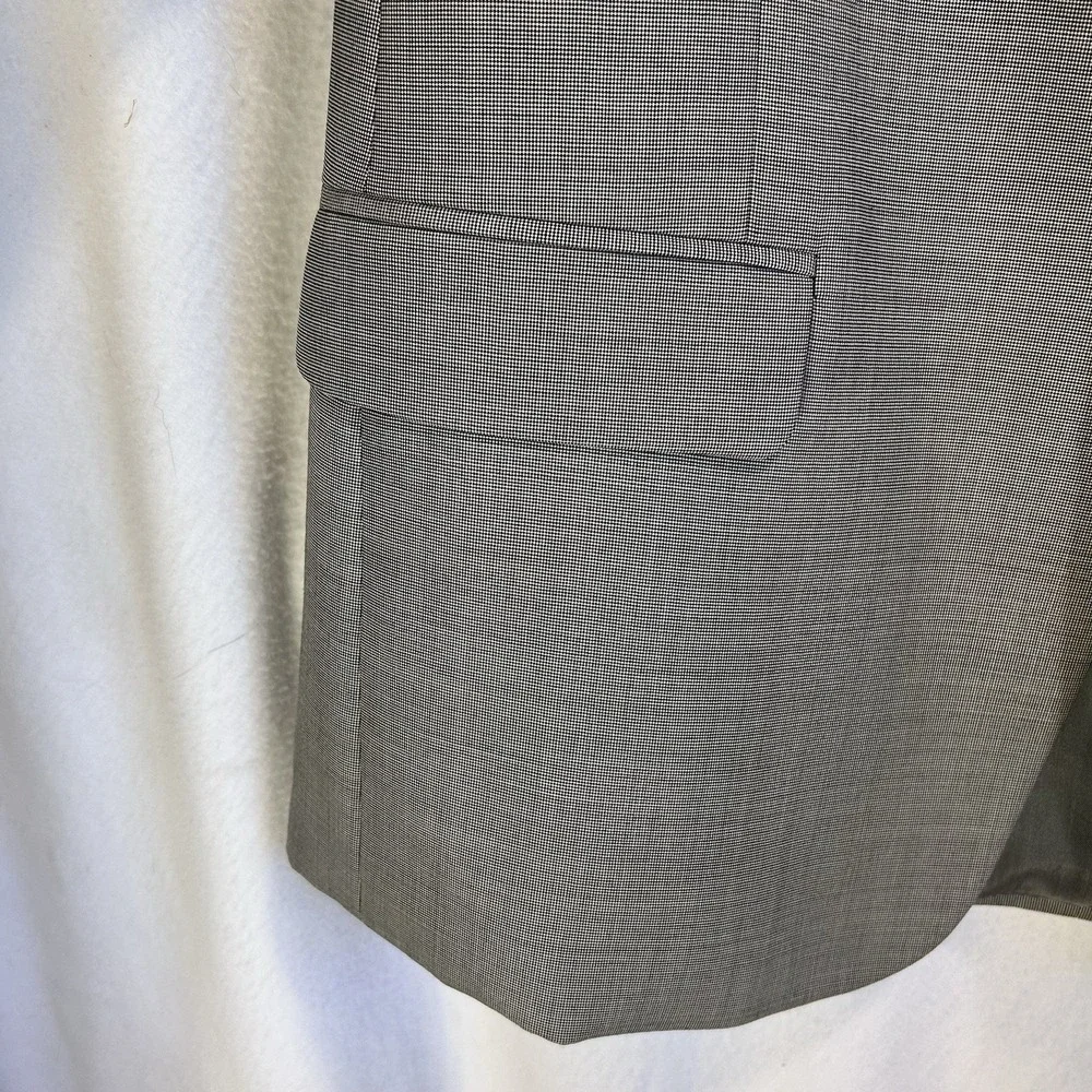 Gianelli Mens 42R Blazer Suit Jacket Italian‎ 2 Button Wool Double Vent Gray NWT